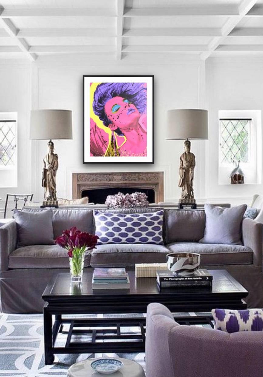 Hot Pink, Artist Proof, Limited Edition of 5, Pop Art, Wham themed, Signed.  - Print by Metin Salih