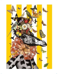 Giraffe. Limited Edition 25 Print 24 Karat Gold Leaf  Excellent Art Reviews 