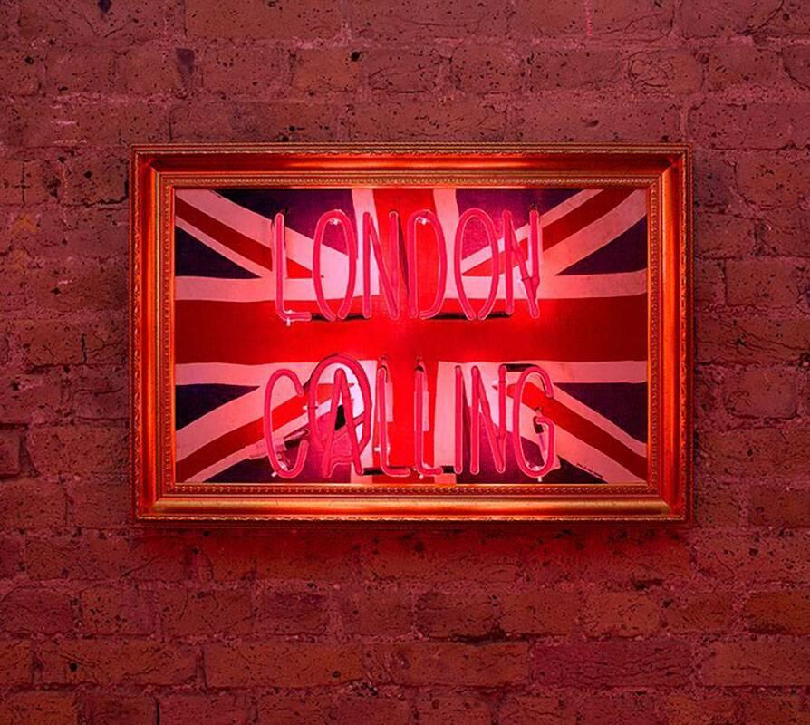 London Calling, Original.Neon Handblown 21st  century Contemporary Brilliant Art