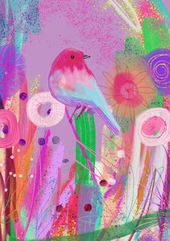 Little Bird, limited Edition of 20, Signed, Bespoke, Diamond Dust, Soft Palette