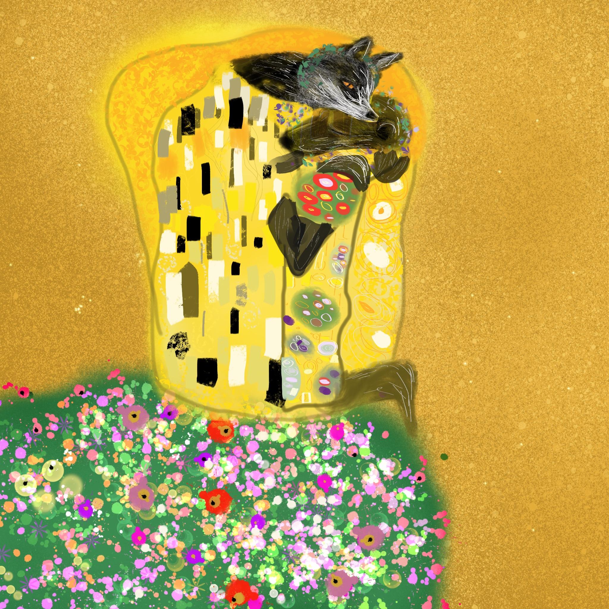 Nod to the Kiss Limited edition of 30 Klimt inspired Personally signed Few left  - Art by Claire Westwood