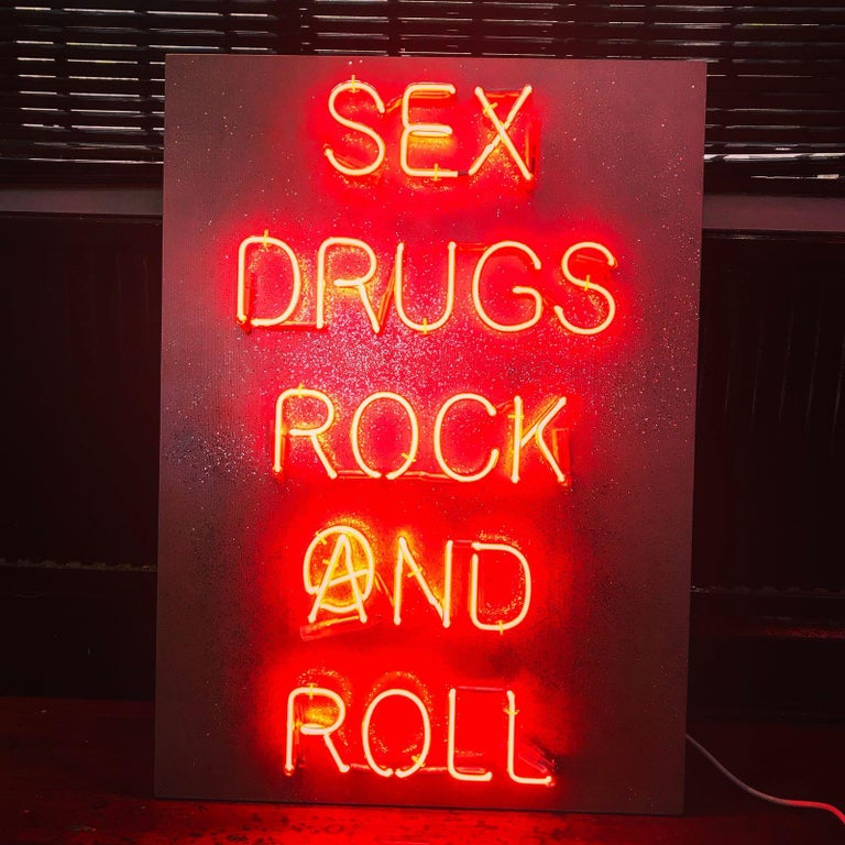 Sex Drugs Rock and Roll - Mixed Media Art by Mark Sloper