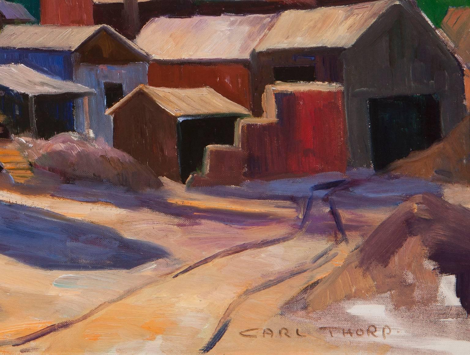 Gold Mine, Mother Lode - Painting by Carl Thorp