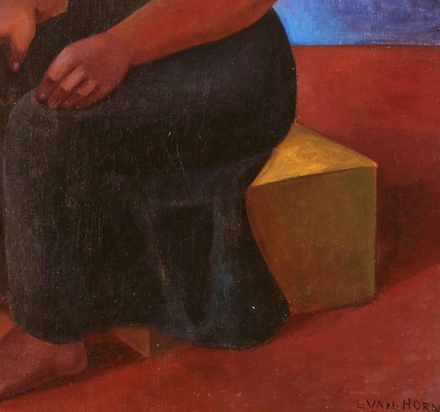 Seated Woman - Painting by Lucretia Van Horn