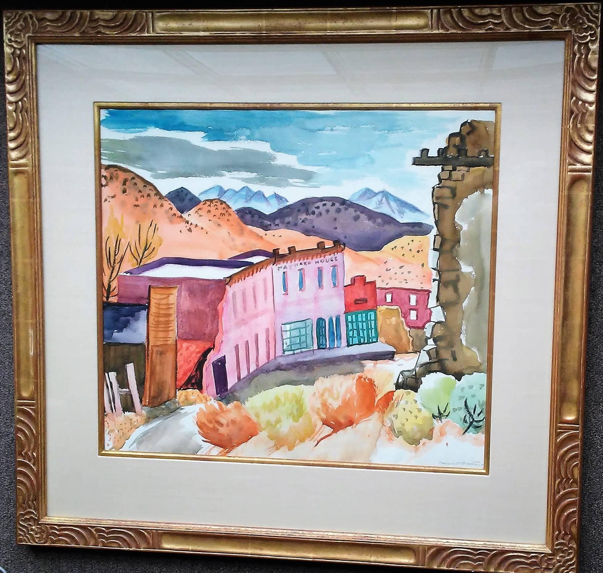 Main Street - Gold Hill - Art by Margaret Bruton