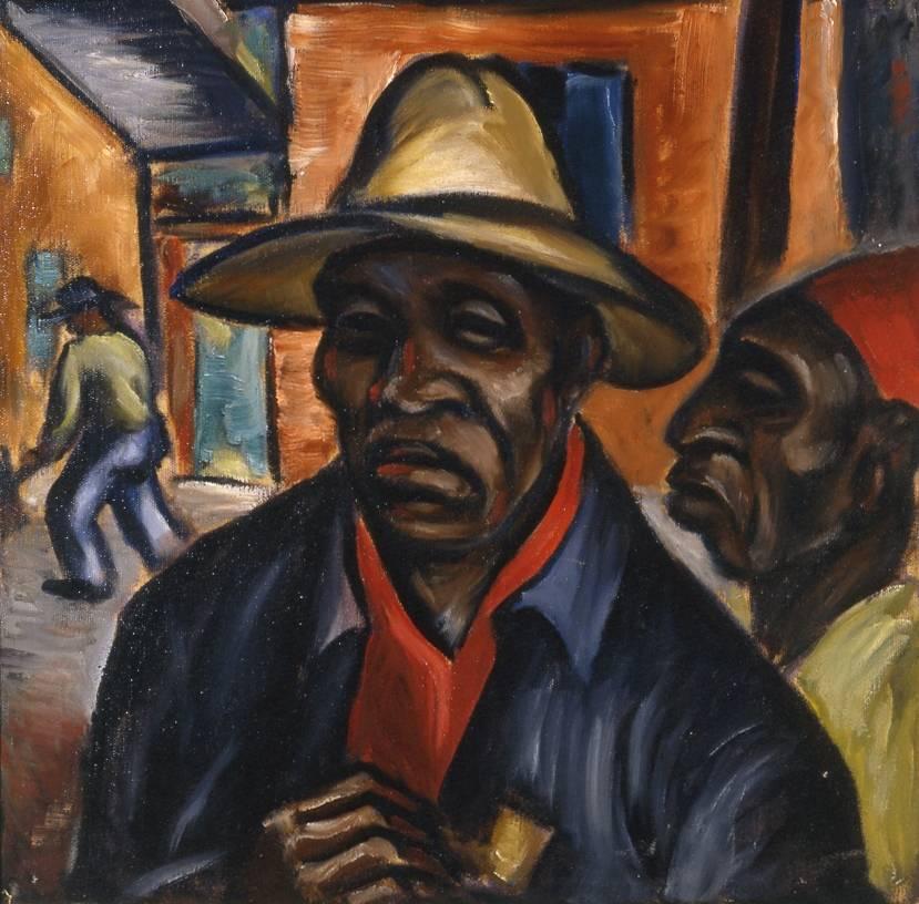 The Old Black Man - Painting by Ralph Chessé