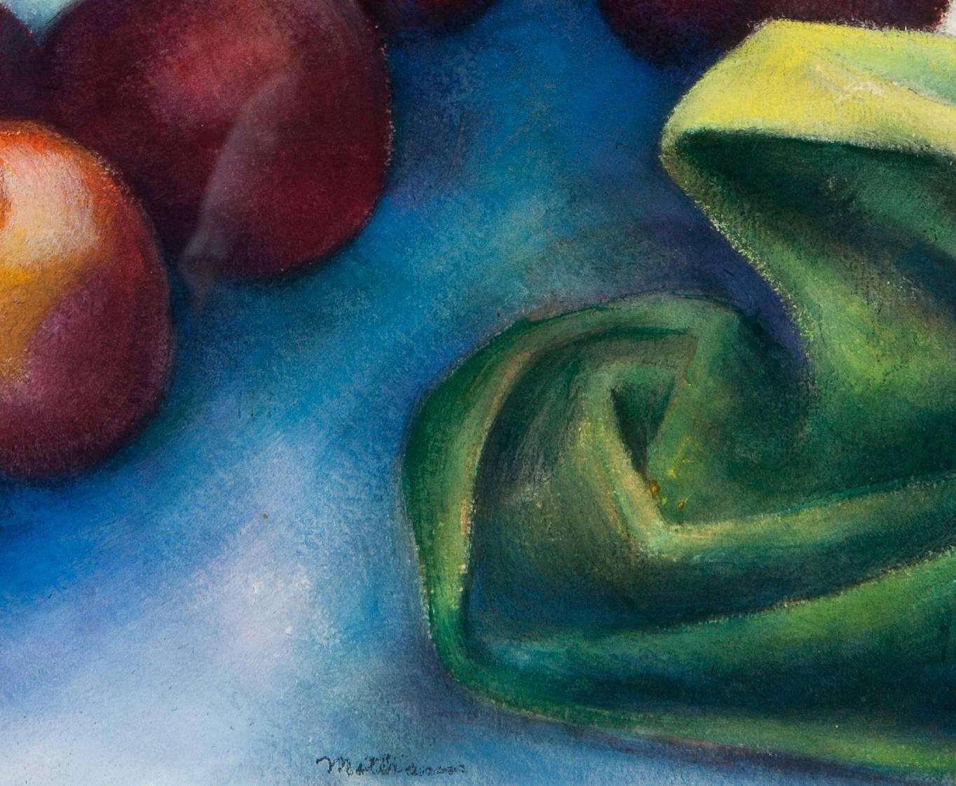 Still Life with Apples - American Modern Art by John Mottram