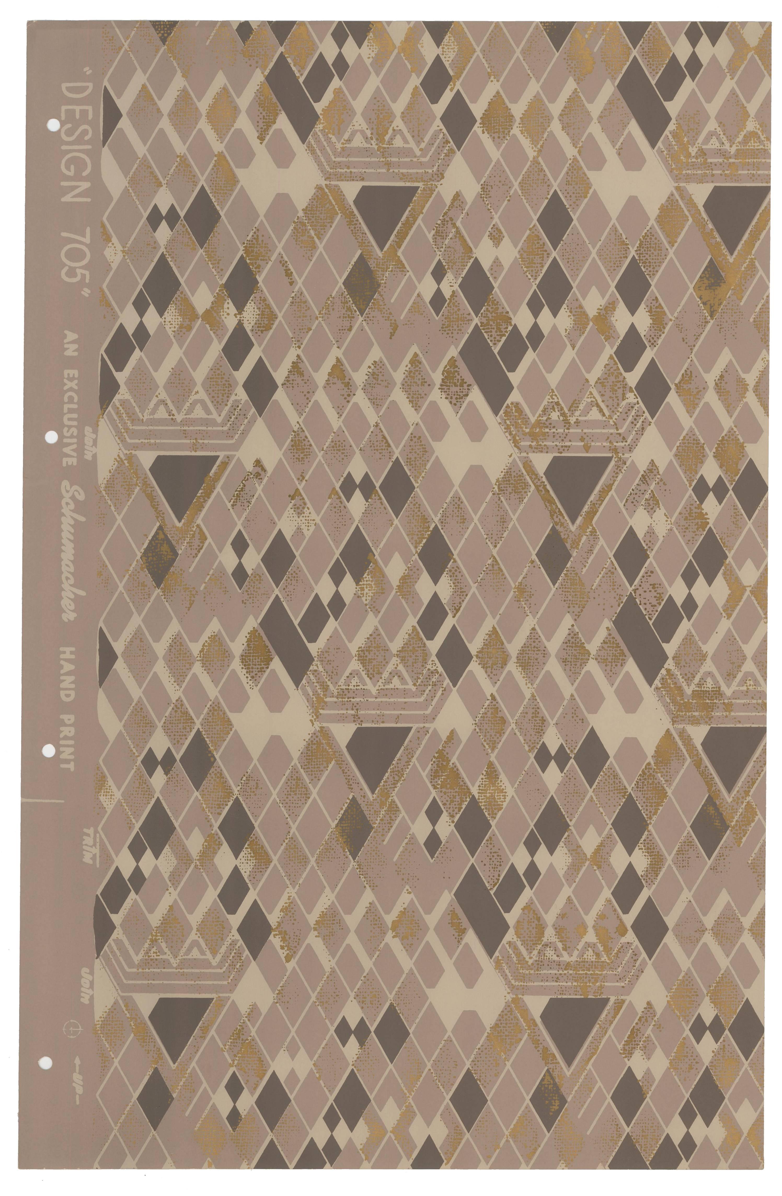 Set of 7 Frank Lloyd Wright Wallpaper Samples 1