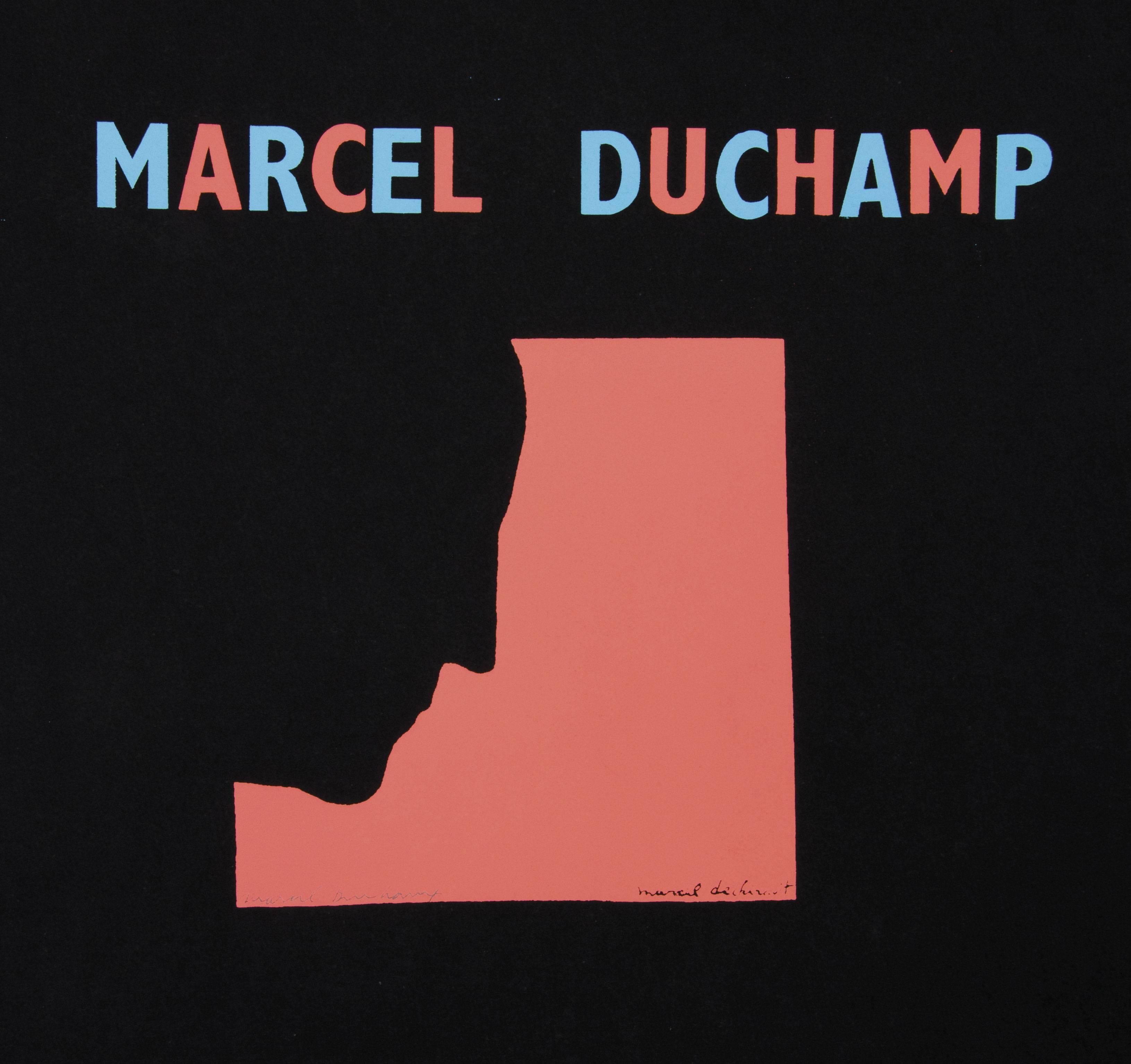 DUCHAMP. Original Duchamp-Siebdruckplakats: Selbstporträt in Profil, Original im Angebot 2