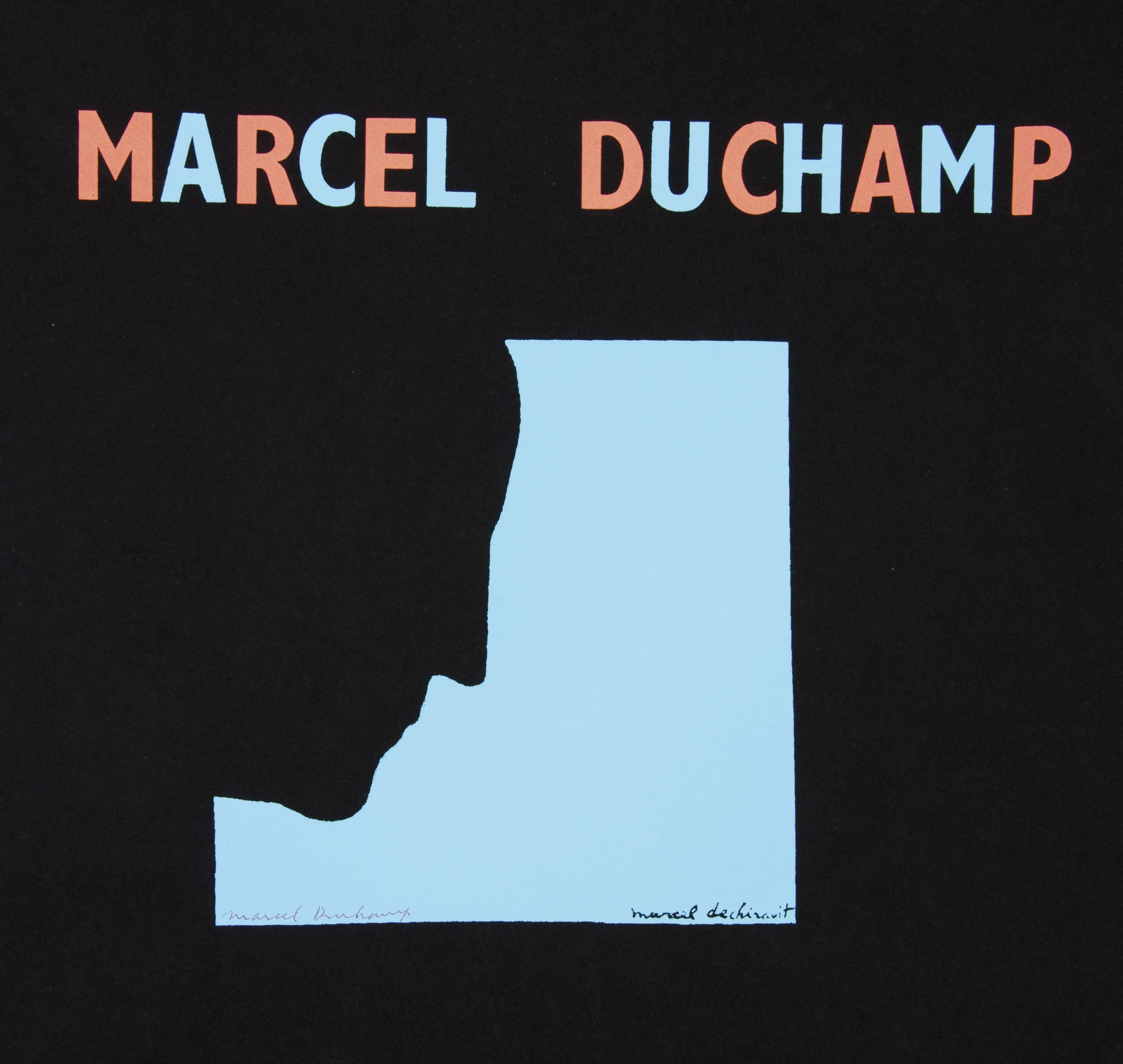DUCHAMP. Original Duchamp-Siebdruckplakats: Selbstporträt in Profil, Original im Angebot 4