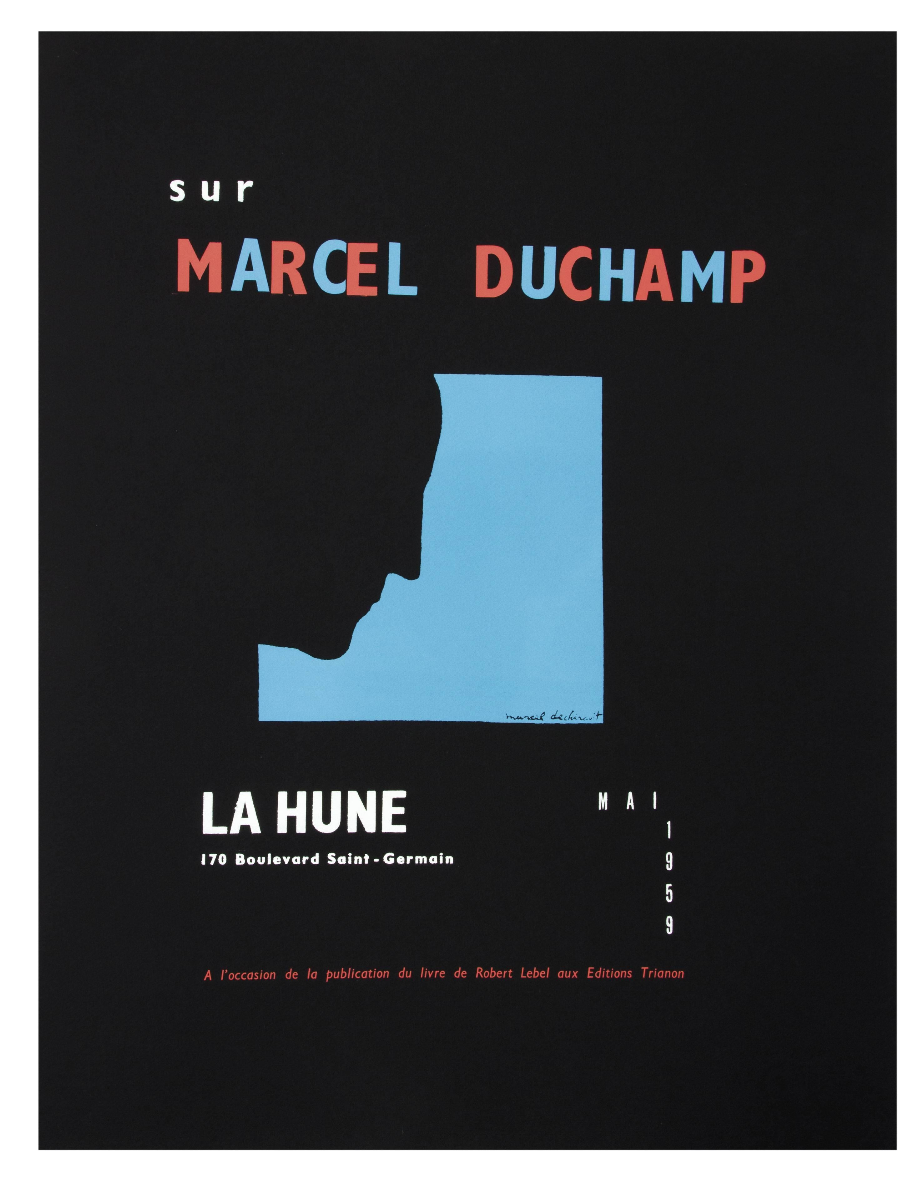DUCHAMP. Five Original Duchamp Screen-Print Posters: Self Portrait in Profile For Sale 4