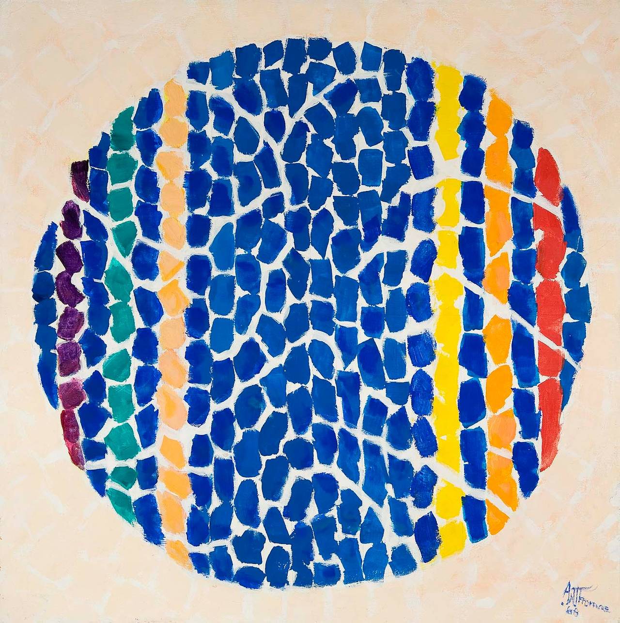 Alma Woodsey Thomas Abstract Painting - End of Autumn