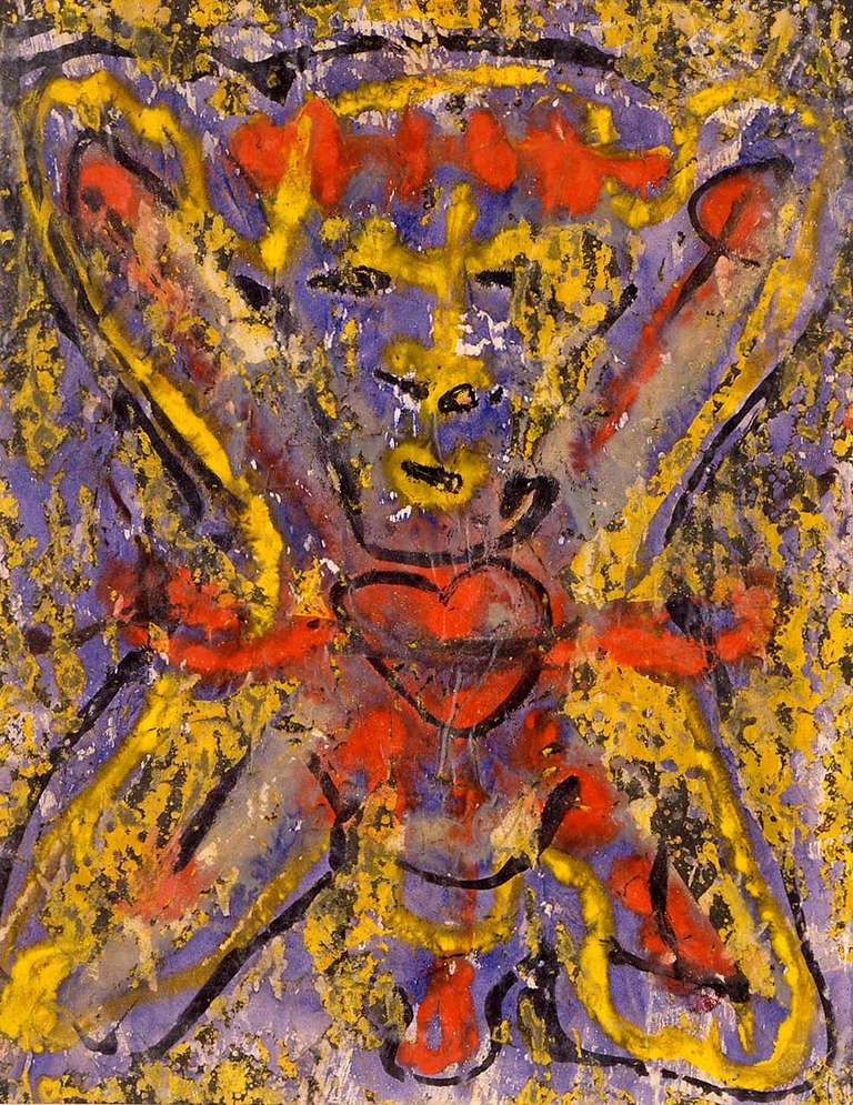 Alfonso Ossorio Abstract Drawing - Crucifixion