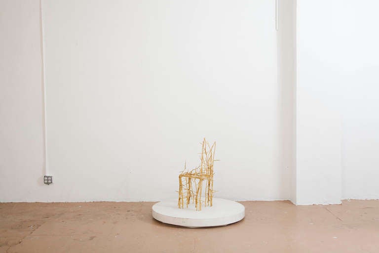 Unique Terrible Chair sculpture - Modern Sculpture by Michele Oka Doner