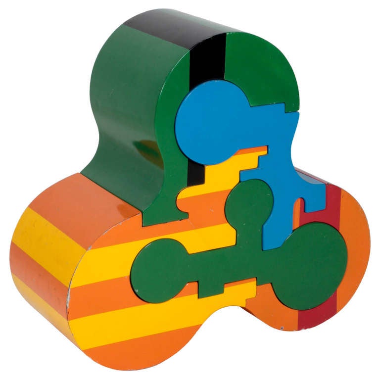 Guy de Rougemont Abstract Sculpture - Puzzle Sculpture