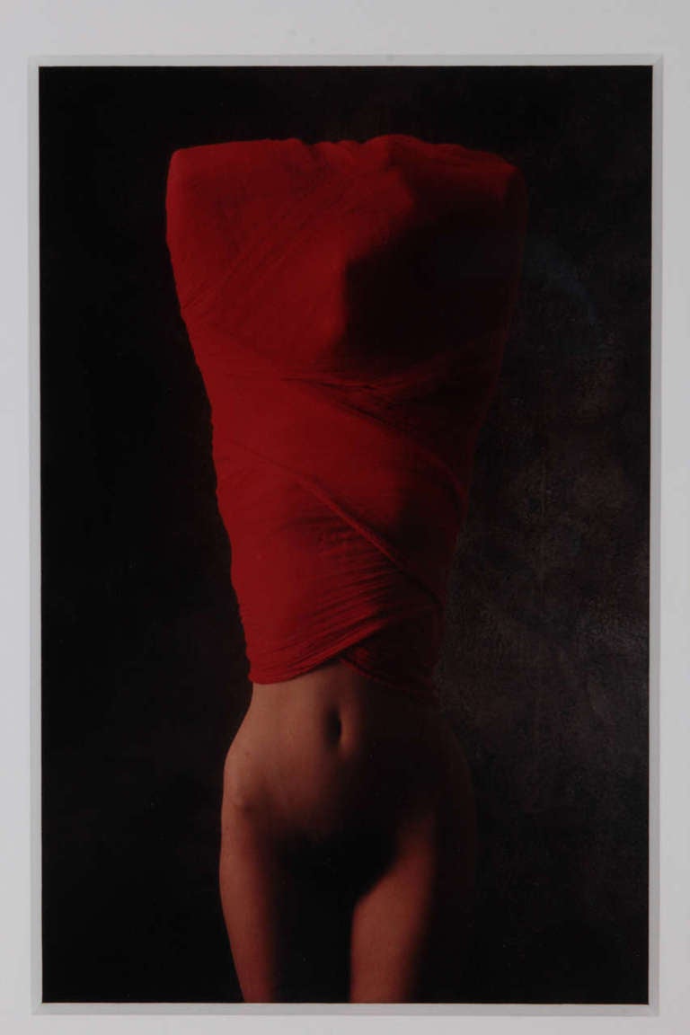 Nude Female from the Red Series - Photograph by Christian Vogt