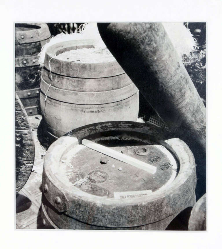 Barrels - silver gelatin print - Photograph by Donald Deskey