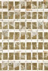 Gold Standard , Robert Larson, Found Objects, Mixed Media, Grid, Gold