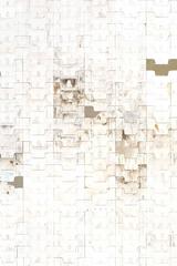 White Collars, Robert Larson, Found Objects, Mixed Media, Abstraction, Grid