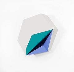 Origami 3 #8, Zin Helena Song, Abstract, Geometric, Mixed Media, Wood