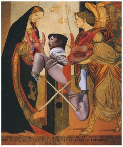 King of worms - Golden lullaby 2, Ashkan Honarvar, Collage, Figurative,