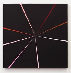 Suzanne, Kenton Parker, Geometric Abstract, Acrylic Paint, Wood Panel