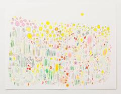 Dosses and Mimosas, Kenton Parker, Abstract, Oil Crayon, Pen, Pencil, Paper