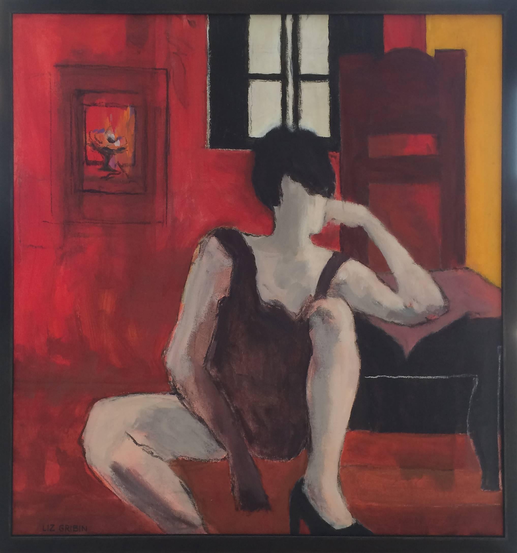Liz Gribin Figurative Painting - Take Five