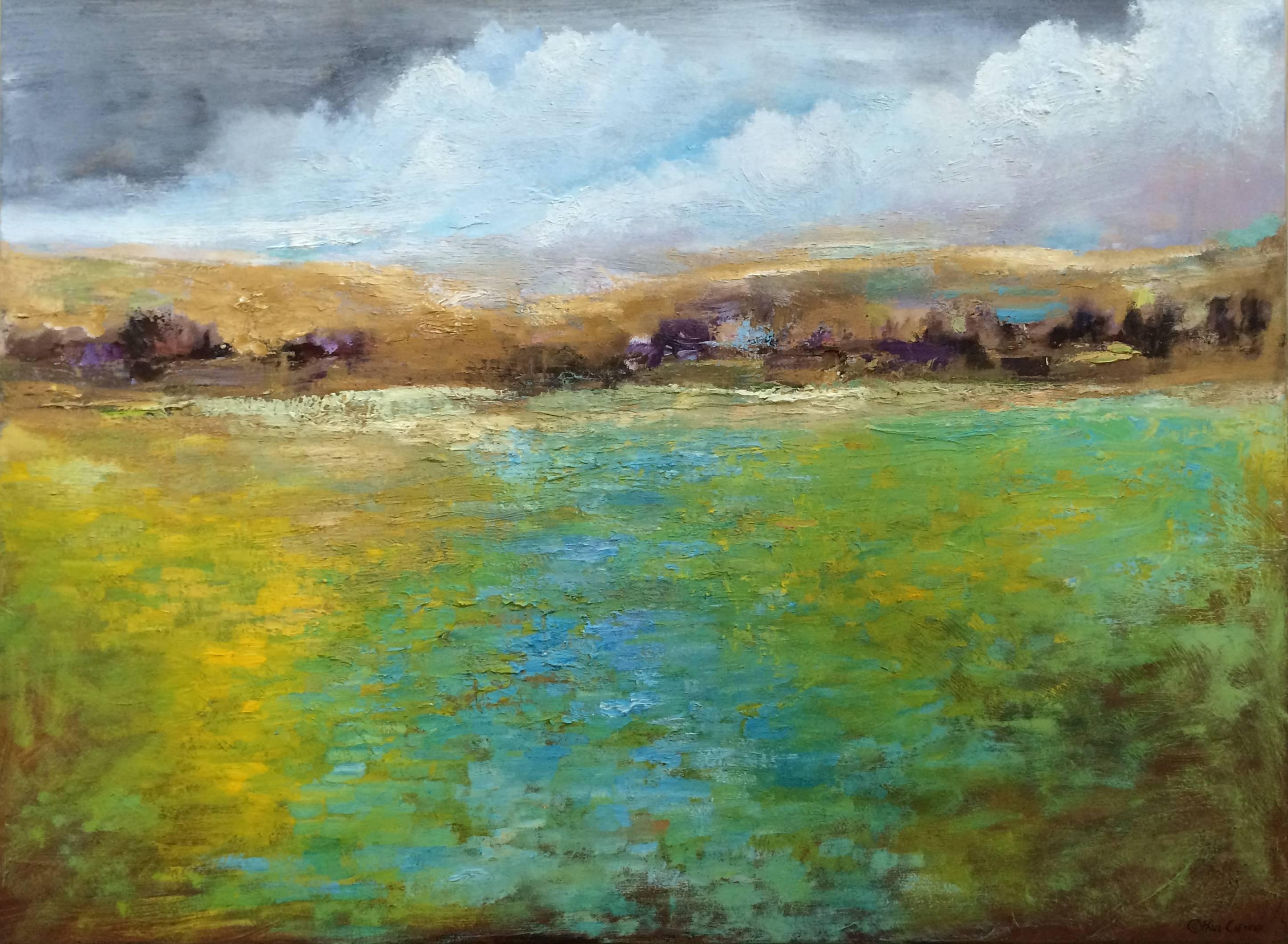Paul chester Landscape Painting - Field Water