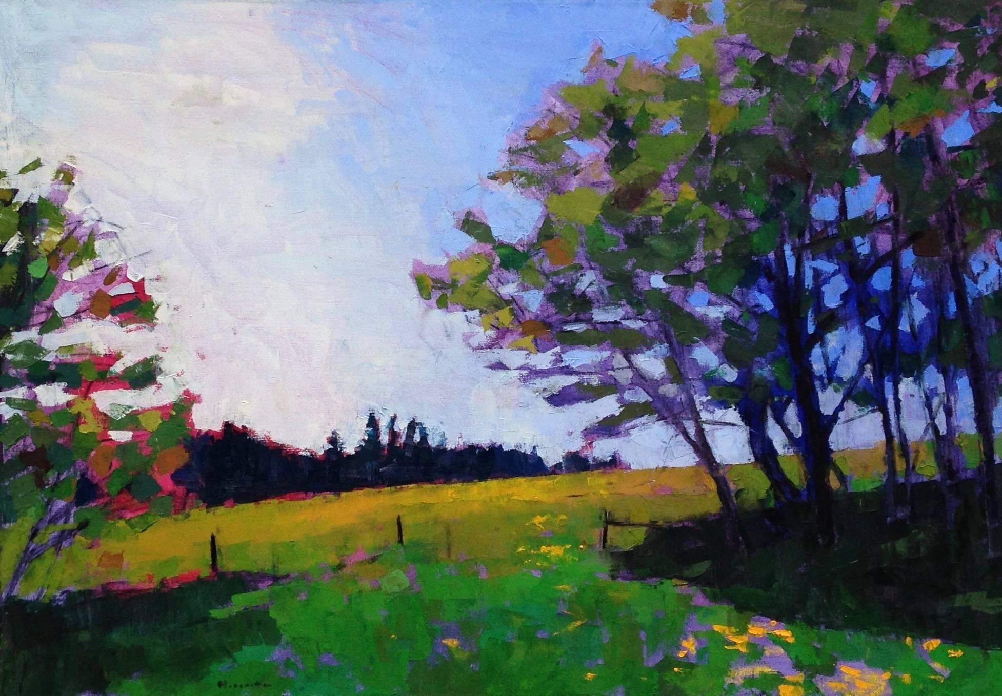 Larry Horowitz Abstract Painting - Spring Field