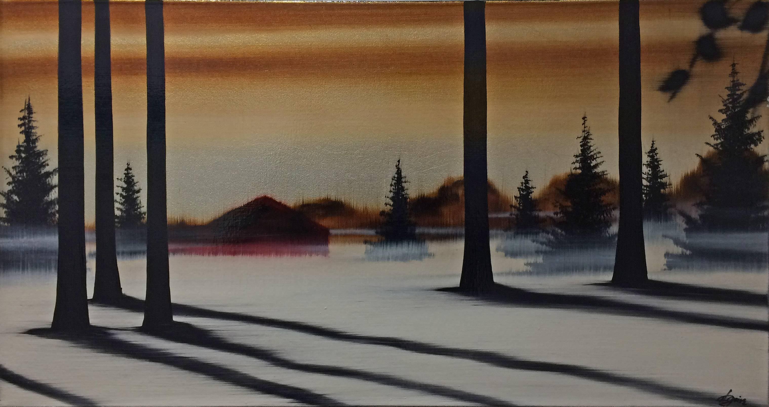 Hamilton Aguiar Landscape Painting - Winter's Escape III