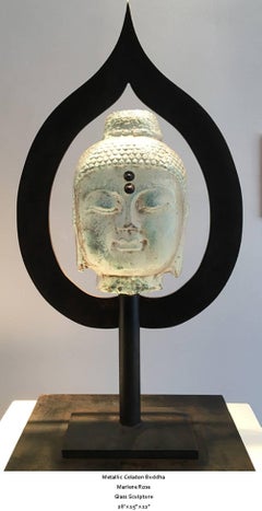 Metallic Celadon Buddha