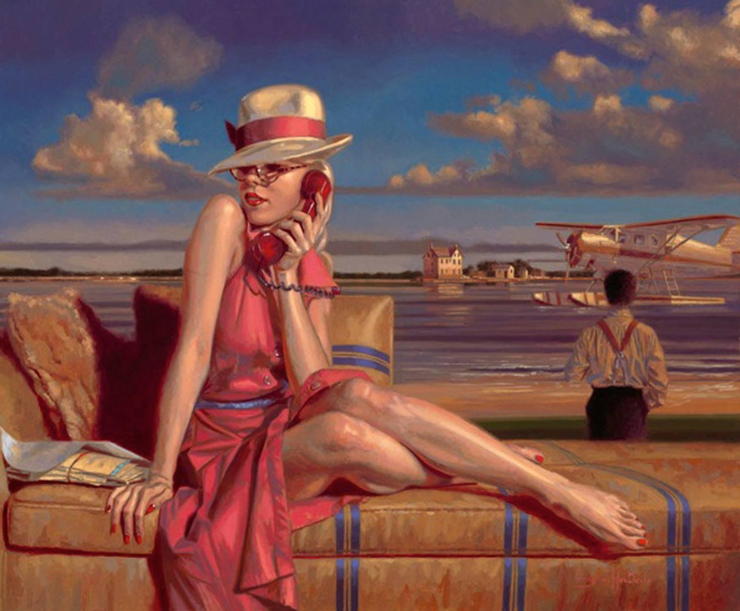 Peregrine Heathcote Landscape Painting - Between Dreams and Other Places