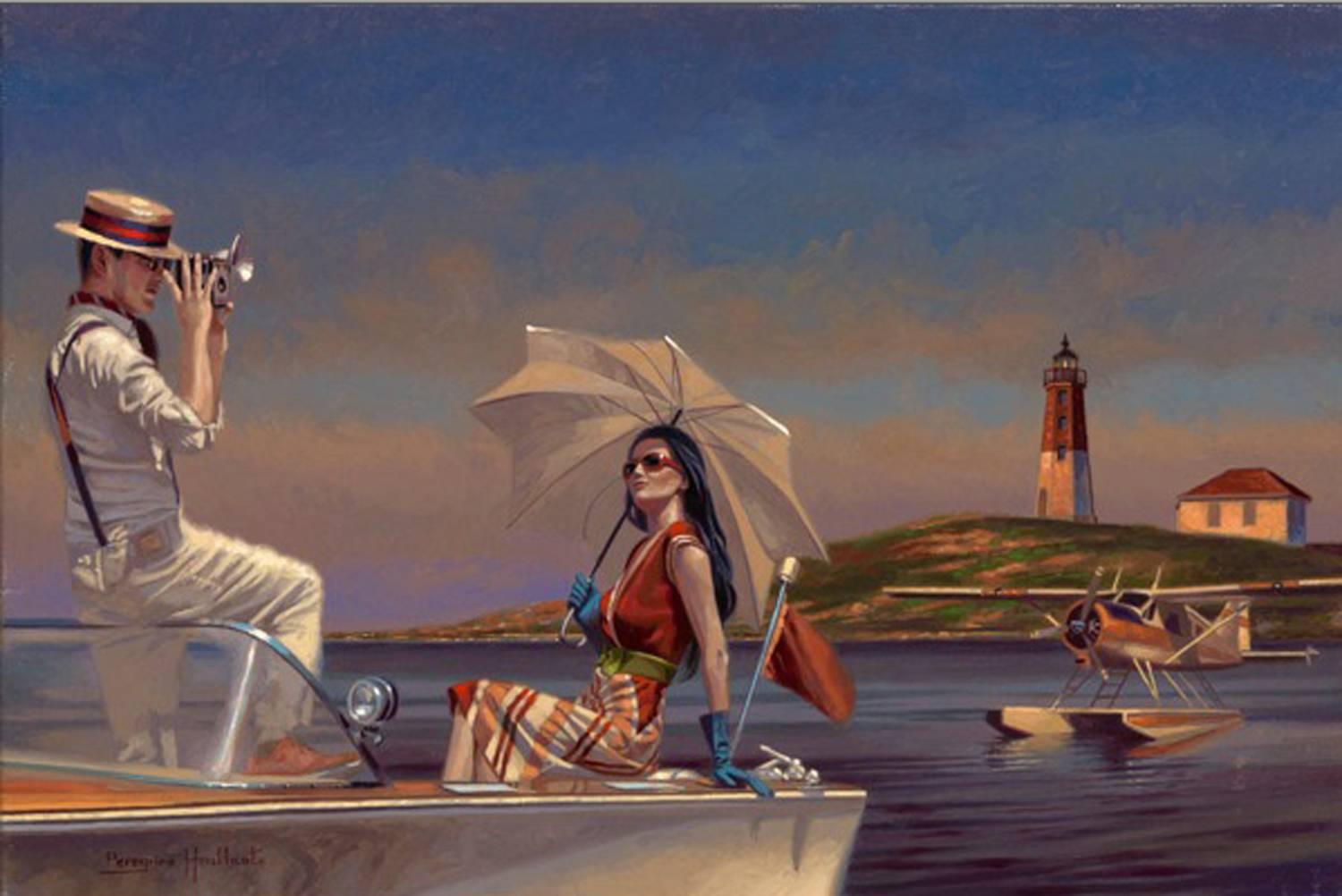 Peregrine Heathcote Figurative Painting - Time To Take Our Time
