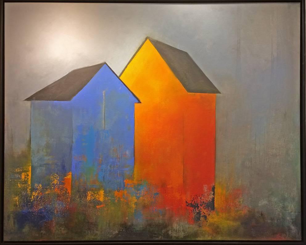 Michele Dangelo Landscape Painting – In der Nacht