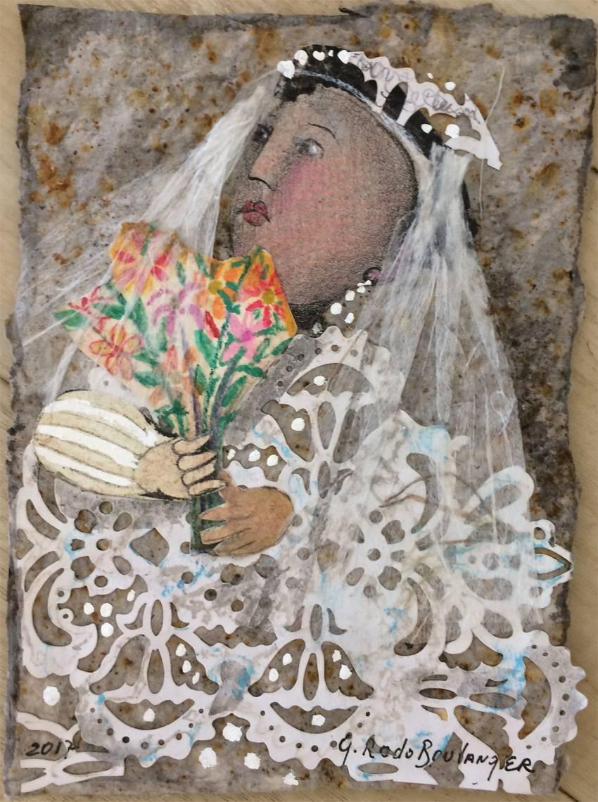 The Bride - Mixed Media Art by Graciela Rodo Boulanger