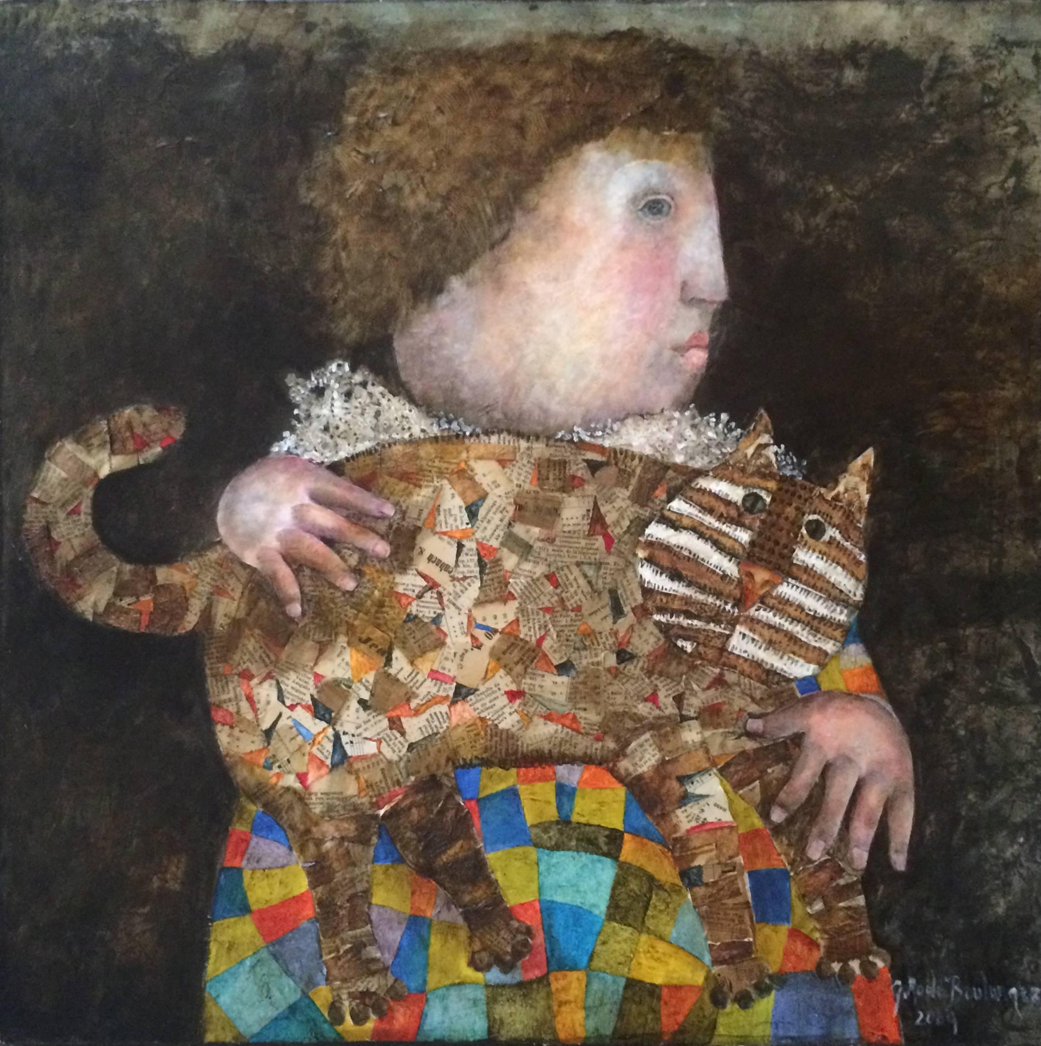 Graciela Rodo Boulanger Portrait Painting - Un Chat Pour Ana