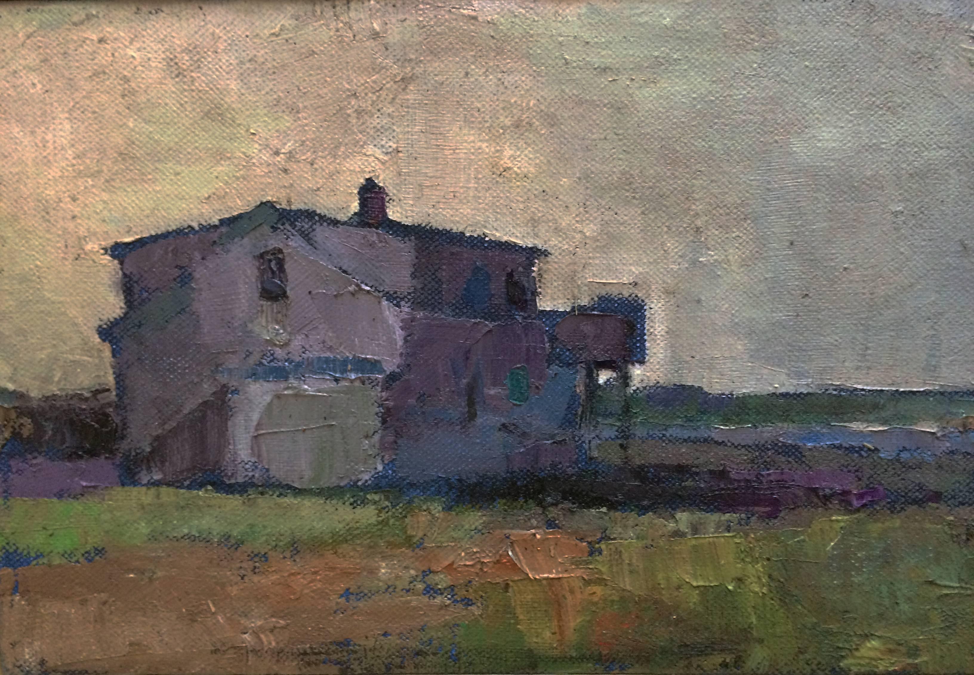 Cottage Panorama - Painting by Larry Horowitz