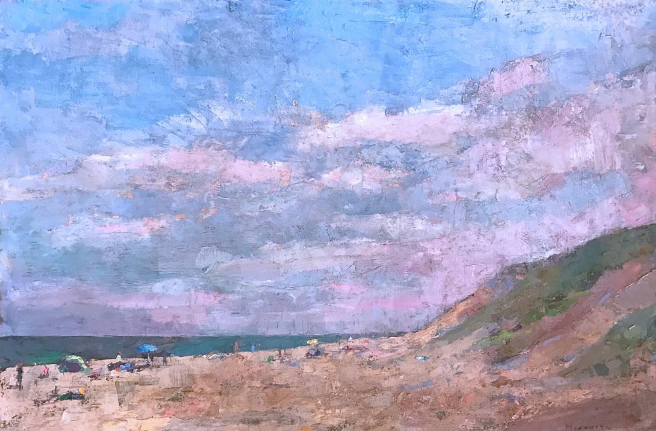 Beachside - Painting by Larry Horowitz