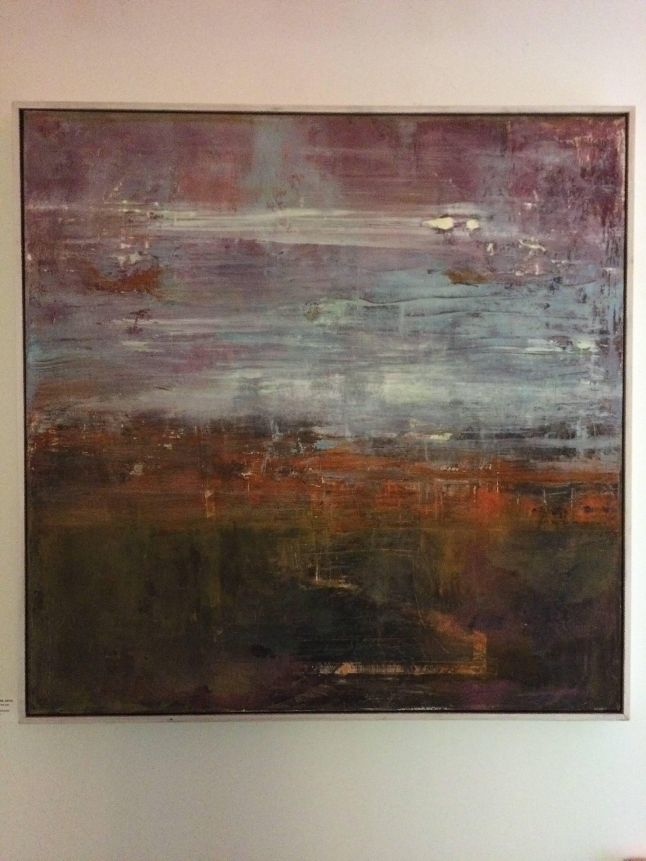 Gideon Tomaschoff Abstract Painting - Warmed By The Sun