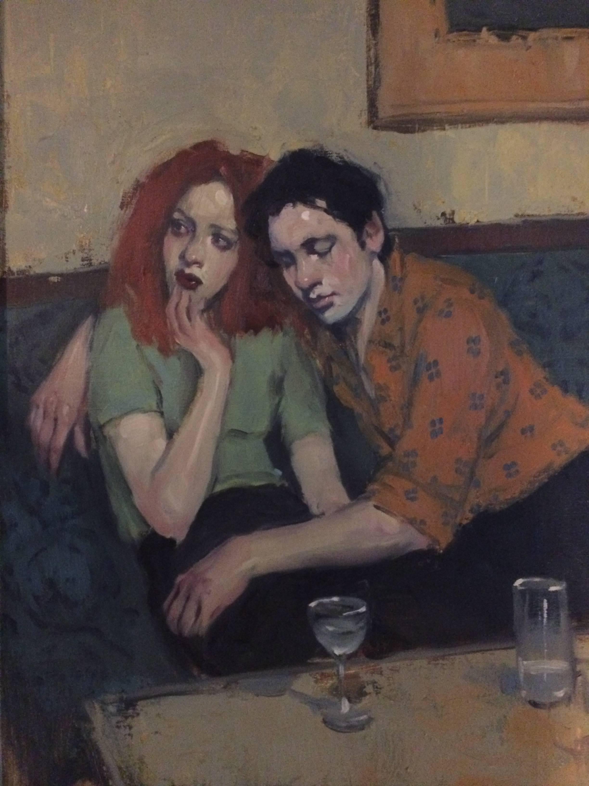 Ehepaar zusammen – Painting von Malcolm Liepke
