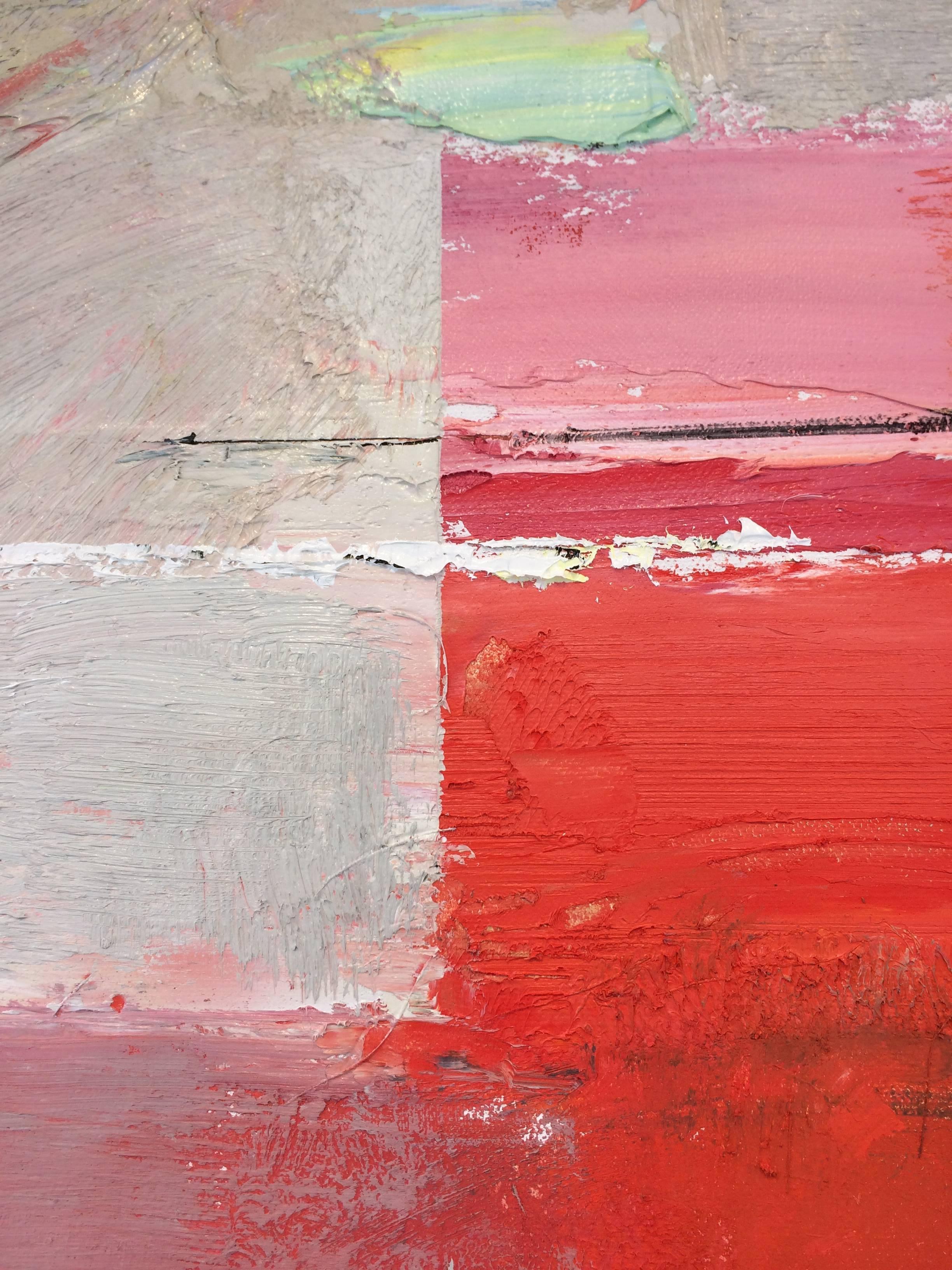 Gratitude In Red - Painting by David Michael Slonim