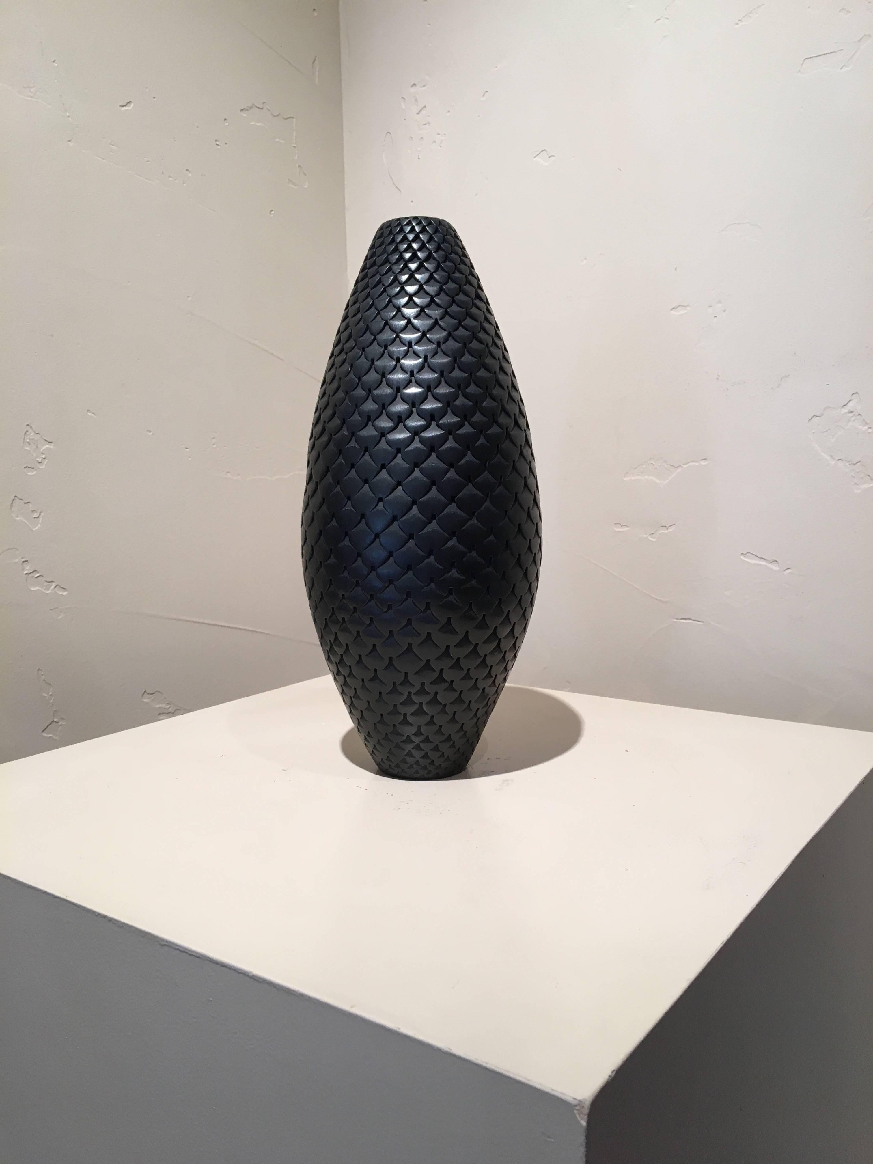 Michael Wisner Abstract Sculpture - Black Kauai