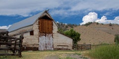 White Barn (landscape, building, barn, blue sky)