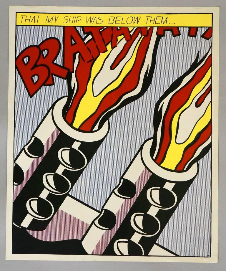 Triptych "As I Opened Fire" - Print by Roy Lichtenstein