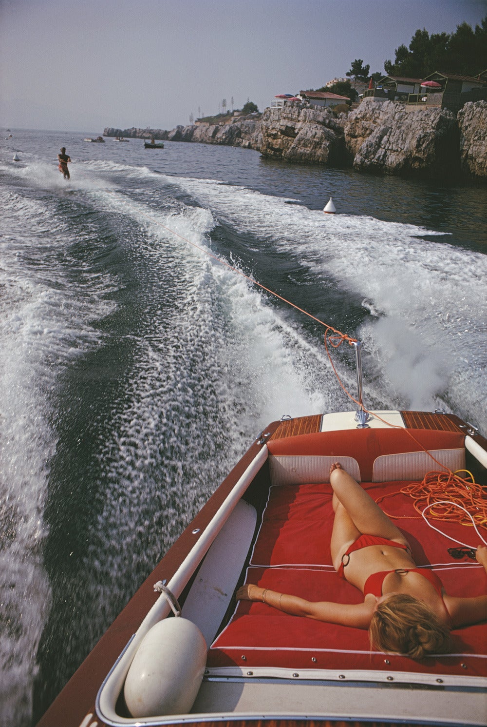 Slim Aarons Color Photograph - Leisure in Antibes