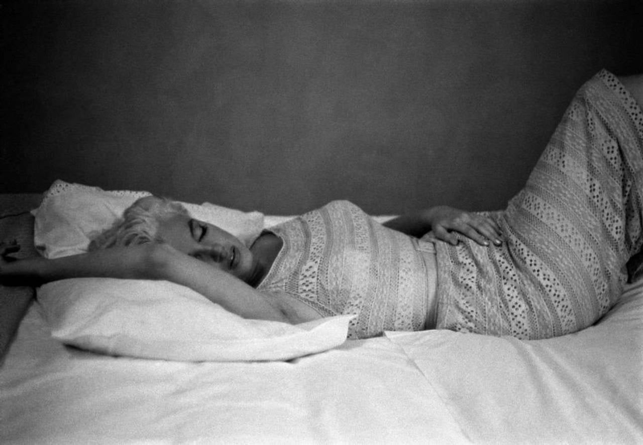 Eve Arnold Black and White Photograph - Marilyn Monroe Resting, Illinois