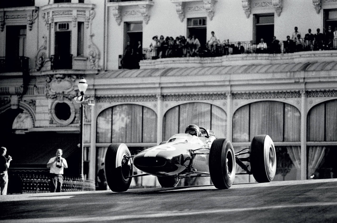 Rainer Schlegelmilch Black and White Photograph - Jim Clarke at Monaco