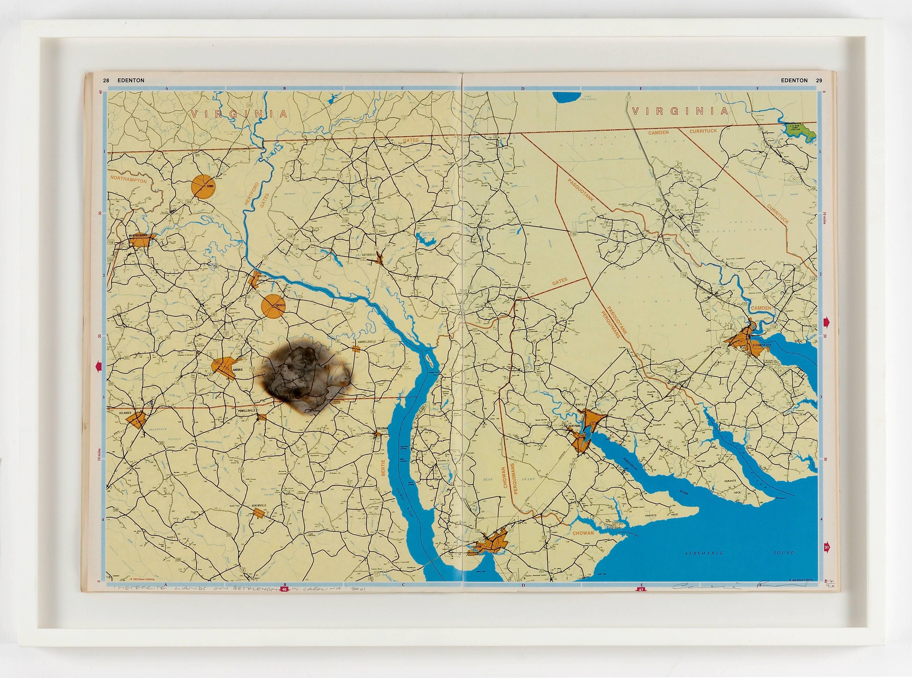 Meteorite Lands In The Middle Of Nowhere - Mixed Media Art by Cornelia Parker