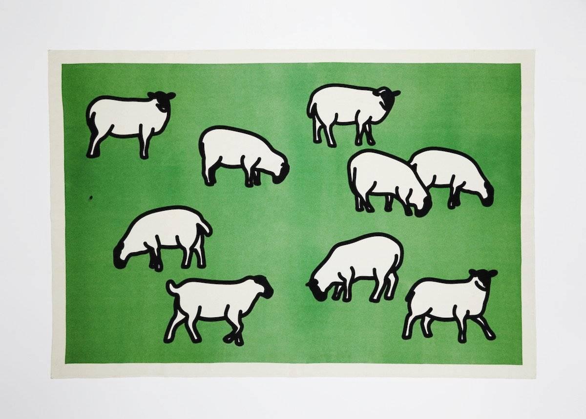 Sheep - Pop Art Art by Julian Opie